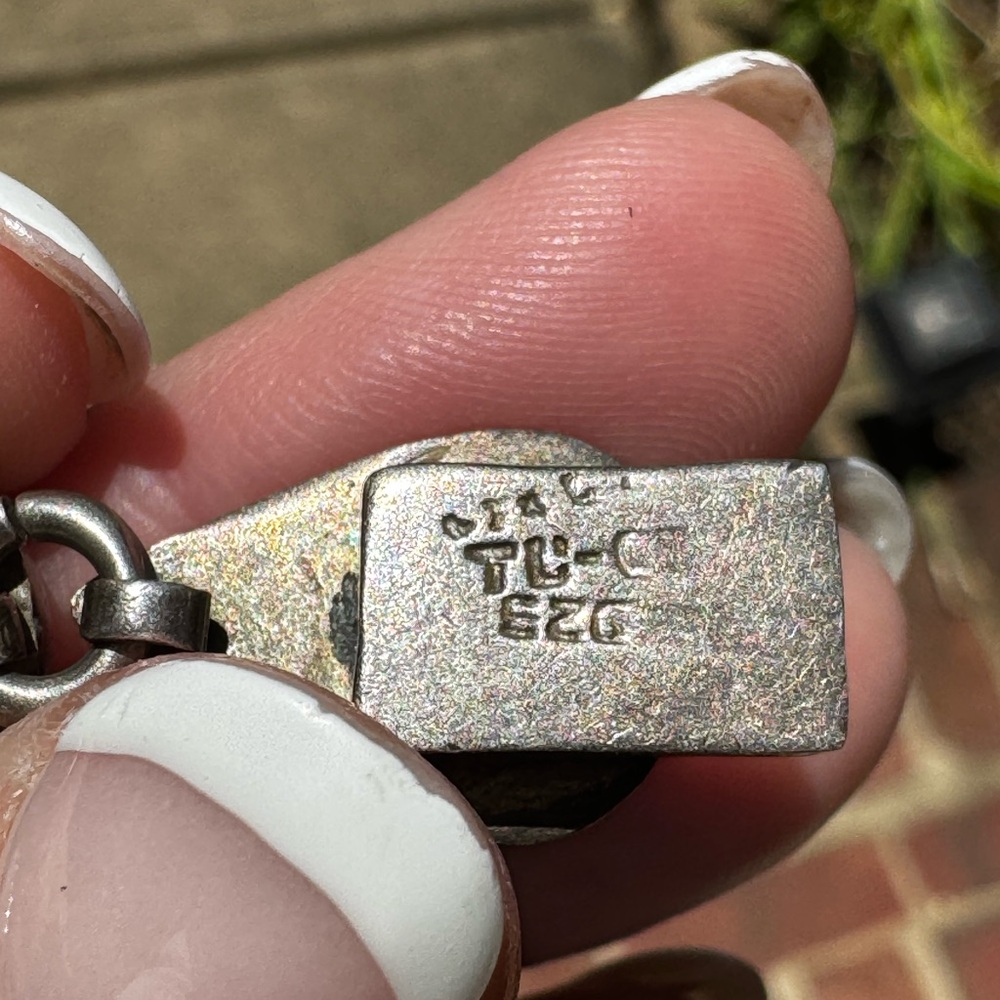 Taxco Multi-Stone Sterling Silver Bracelet - Picture 9 of 11